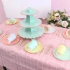 Wegwerpronde verjaardag Cupcake Dessert DIY Paper Craft Stand Dessert Display Rack Wedding Party Supplies