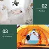 New Wireless Camping Fan Portable 8000mAh USB Rechargeable Power with LED Lamp 4 Gears Remote Control Timing Electric Ceiling Fan