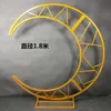 Party Decoration Moon Wedding Arch Backdrop Stand Metal Iron Home Decor Flowers Crescent Bakgrund Decoration Party