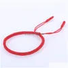 Очарование браслетов ручной красной веревки