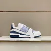 2023 Designer Sneaker Virgil Trainer Fritidsskor Kalvskinn Läder Abloh Vit Grön Röd Blå Bokstavsöverlägg Plattform Låga Sneakers Storlek 38-46 hm011106