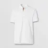 Burbrys Designer European Station Casual Polo Shirt Mens klasyczny kolor stały kolor TB Letter Hafdery Summer B Tshirt krótkie rękaw