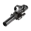 3-in-1 Rifle Scope Combo C3-9X32 EG Illuminato Rifle Scope Rangefinder HD119 Reflex Red Green Dot Sight Laser Sight