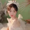 Chapeaux de mariée Nouveau coréen à la main Perlé Tête Fleur Gland Robe de mariée Accessoires pour cheveux et maquillage Styling Accessoires pour cheveux