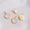 Charms High Quality Copper Natural Mother Shell Scalloped 1PCS For DIY Jewelry Findings Making Accessories