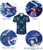 Männer Casual Hemden Usbekistan Flagge Design Muster Sommer Vintage Mode Kurzarm Hawaii Für Männer Camisa Masculina Urlaub Party