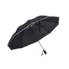 Parapluies Voyage Parapluie Inversé Avec Lumière LED Créative Poignée À 10 Côtes Automatique Pour Adultes