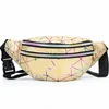 Fanny Pack Laser Women's Chest Bags Purse Bumbag Men Retro Sling Yoga påsar Midjepaket som kör bum bröstväska pu crossbody väska mode axelband strandsäckar bc736