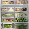 Förvaringsflaskor kylskåp matlåda med locket hållbara frekvens organisator containrar färska förseglade för vegetabilisk frukt