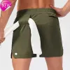 Fatos de treino femininos Shorts masculinos Camo Respirável Calça de ginástica com fivela de toalha Lulus de corrida casual solto Lululemens curtos de limão de alta qualidadeESS