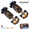 ElectricRC Car Bbrago 1 43 McLaren MCL36 #3 Daniel Ricciardo #4 Lando Norris Alloy Alloy Luxury Chain Diecast Model Toy 230525