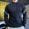 Men's T-Shirts Men Running T-shirt Long Sleeve Sportswear Sports Top Clothes Fitness Bodybuilding Cotton Sweatshirt Gym Workout Apparel J230526