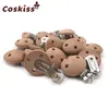 Massaggiagengive per bambini Giocattoli 20 pezzi Ciuccio in legno Clip Accessori per allattamento Clip di faggio Dentizione masticabile Catene manichino fai da te Massaggiagengive 230525