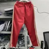 Red Army Green Sweatpants Men Women 1 Quality Track Pants Stripe Trousers