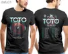 T-shirt da uomo New Toto 40 Trips Around The Sun World Tour 2018 T Shirt Black S 4Xl T Shirt Uomo Moda Uomo L230520