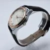 레트로 남자의 시계 럭셔리 패션 가죽 흑백 다이얼 40mm 군대 Montre Homme Quartz Watch 남자 시계 retogios homem relojes hombre