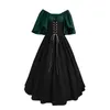 Casual Dresses Medieval Women Cosplay Dress Vintage Elegant Party Floor Length Renaissance Gothic Lace Maxi Vestido Robe