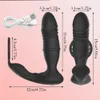 ANAGENTE ABRILHO VIBRADOR PROSTATE APP APP CONTROTO REMOTO Plug de brinquedo sexual empuxo