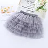 Filles Tutu Jupes Tulle Pettiskirt Bébé Danse Ballet Stade Fil Jupes Maille Gaze Demi Fête Mini Jupe Dancewear Costume 6 Couches Dressup Jupes Fantaisie À Plusieurs Niveaux BC728