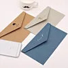 Подарочная упаковка 5pcs/лот винтажные золотые конверты для приглашений Kraft Paper Card конверт конверт свадебные письма набор