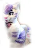 Purple Husky Dog Fox Fursuit Fur Role-Playing Mascot Costume Party grootschalig evenementprestaties kostuum