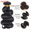 Hair Bulks Indian Body Wave Bundles Human Weaving Natural Black 134 For women Raw s 28 30 Inch Wholesale 230525