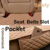 Coussins universels 13 pièces (ensemble) housse de siège de voiture en lin avant arrière coussin en tissu de lin respirant protecteur tapis intérieur camion SUV Van AA230525