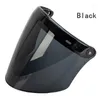 Motorcykelhjälmar Universal Hjälm Visor Shield 3-Snap Design Open Face Gift för entusiaster