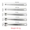 Measuring Tools 5pcs Small Spoons Stainless Steel Seasoning Dry and Liquid Ingredients Kitchen Mearure 230525