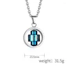 Collane con ciondolo Philippi Christian Cross Girevole Fidget Anxiety Tress Relief Per uomo Donna Collana Spinner in acciaio inossidabile al titanio