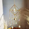 Crystal Suncatcher Rainbow Light Catcher Window Garden Decoration Moon Sun Catcher Crystal Wind Chime suspension Suncatcher Prism