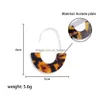 Dangle Chandelier Fashion Leopard Esign Acrylic Earrings Acetate Tortoise Shell Semicircle Big Hook Resin Drop Earring For Women D Dh5Rz