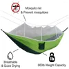 Mobili da campo Tenda da campeggio portatile all'aperto Amaca con zanzariera 2 persone Baldacchino Paracadute Letto sospeso Caccia 210T Nylon Dormire