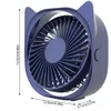 Andra hemträdgårdar USB Mini Desktop Fan 360 Degrees Angle Justerable Portable Electric Fan 3 Wind Speed ​​Justerable Mini Fan Summer Cooling Tools 230525