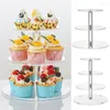 Bakeware Tools 1 Set Useful Cake Stand Easy Installation Cupcake Holding Space-saving Geometric Rack