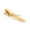 Tie Clips Men Classic Clip Sier Gold Black Necktie Bar Pinch Suitable For Wedding Anniversary Business And Daily Life Drop Delivery Dh2Zd