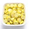 30st Classic Polymer Clay Beads Pendant Charm Lemon Fruit Shape Pendant For DIY Jewelry Making Armband Halsband Tillbehör