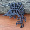 Bordmattor Pot Holder Cooling Rack Sea Horse Trivet Cast Iron Teapot Pad Mat med fötter Stand Cooker Gift för Celebration Commemorative