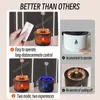 Essentialoljor Diffusorer 360 ml vulkan Flame Aroma Oil Diffusor Jellyfish Rök Ring luftfuktare Ultrasonic Atomizing Sprayer As Christmas Present 230525