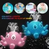 Bath Toys Baby Bath Toys Spray Water Chuser Banho para crianças Bola de baleia elétrica com música leve LED OOL Bathtub 230525