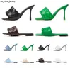 Тапочки Lido Sandals Plat Heels Slides Slides Woven Designer Женщины квадратные тапочки женские свадебные на высоких каблуках плать