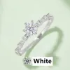 Bagues de fiançailles bijoux bague de mariage anneaux pour femmes bague de desiner or moissanite bague Givence femmes blanc doré rose bleu moissanite cadeau pour maman M12B 5A qualité