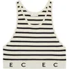 Summer Half Zipper Knit Vest Stretch Crop Crop Halter pour les femmes