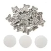 Pärlor 30st Tibetan-Silver Butterfly Spacer Charm 10mm pärlsmycken Making 1set Diy Silicone 3D Flower Forms