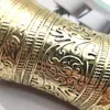 Armreif, Vintage-Relief-Blumen-Rattan, weit offen, Armband für Frauen, Tibet, ethnische Übertreibung, Herren-Manschettenarmbänder, Armreifen, Boho-Zigeunerschmuck