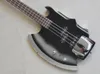 Vänster hand 4 strängar Black Axe Electric Bass Guitar med Bridge Cover Rosewood Fretboard anpassningsbar