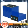 Grade A 3.2V 340AH LifePO4 Battery NOVO Célula solar de fosfato de ferro de lítio para 12V 24V 48V Carrinhos de golfe Ev RV Forklift