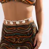 S3701 strand rispärlor midje kedjor bälte magkedjor för kvinnor sexig midja dekoration kroppskedja skal pärlbälte