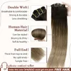 Lace s Full Shine Clip in Hair Human Balayage 7pcs 120g Double Trame Pour Femme 230621