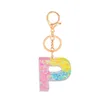 Porte-clés Bonbons Couleur Lettre Résine Acrylique 26 Anglais Populaire Simple Pendentif Porte-clés Accessoires Mignon G230525